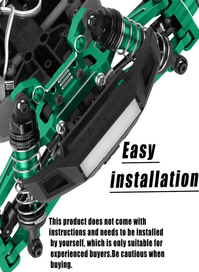 hopsupRC Upgrade Parts for 1/16 H16BM H16DR H16 MJX 16207 16208 16209 16210 H6V3,M163,RC Shock& Arms&Drive Shaft CVD&Steering Knuckle Kit&Shock Tower&Adjustable Links&Steering Block,Green - Image 3